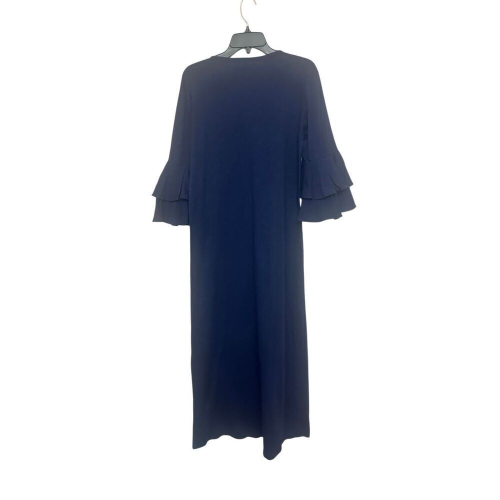 Alison Brett x Casual Women's Bell Sleeve Layered Ruffle Dress Navy Blue Size XS